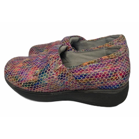 Womens Greys Anatomy Softwalk Meredith Kaleidoscope Mermaid Clogs Leather 6.5 - Picture 5 of 12